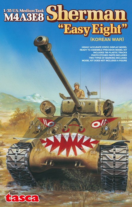 U.S. Medium Tank M4A3E8 Sherman "Easy Eight" (KOREAN WAR) tasca 35023 1/35ème