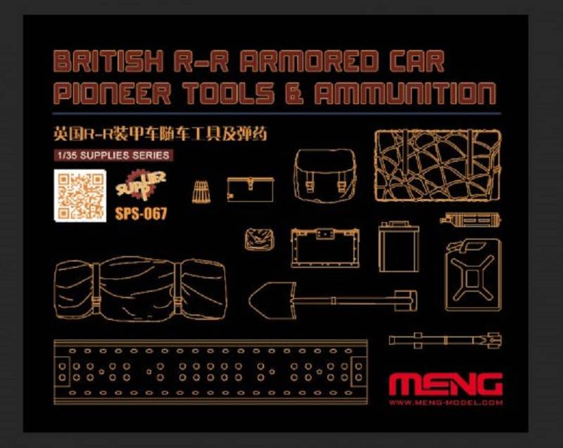 British R-R Armored Car Pioneer Tools & Ammunition