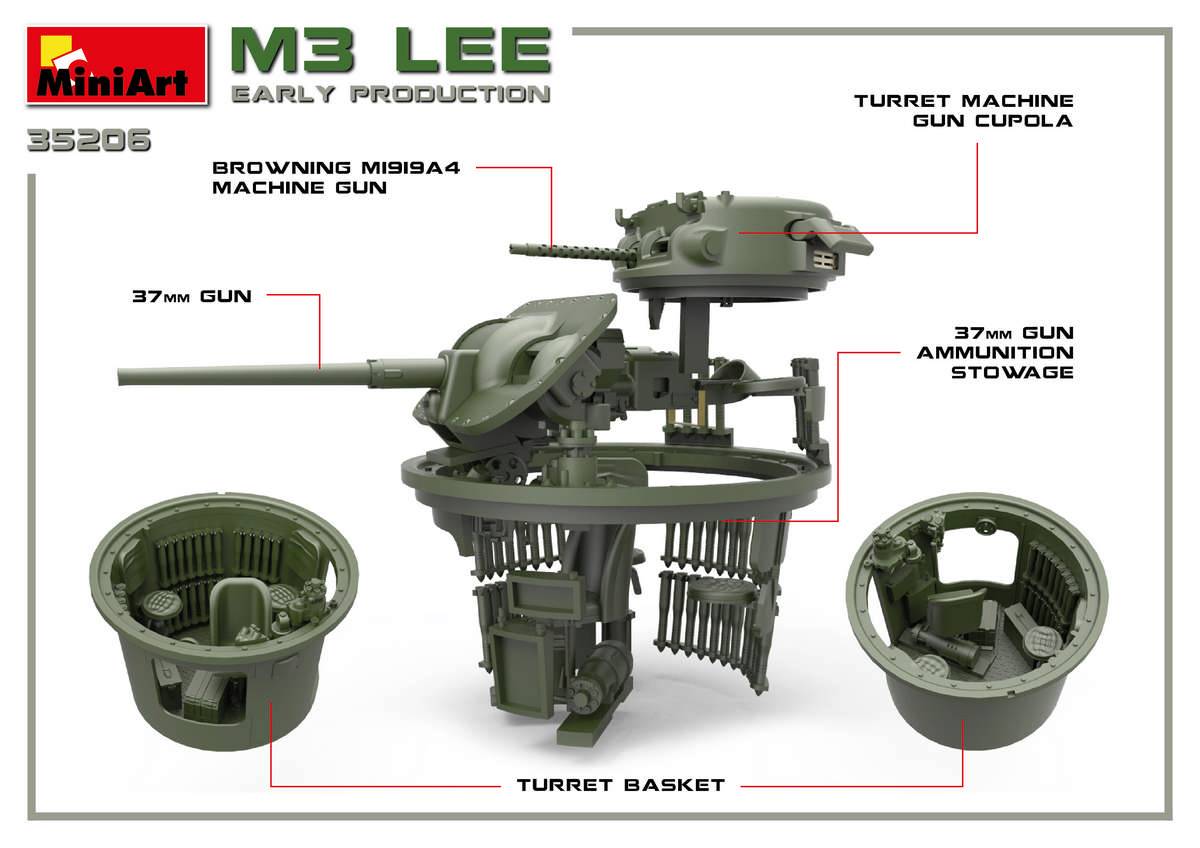 M3 LEE EARLY PRODUCTION. INTERIOR KIT – Image 18