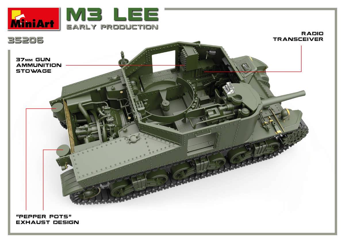 M3 LEE EARLY PRODUCTION. INTERIOR KIT – Image 21