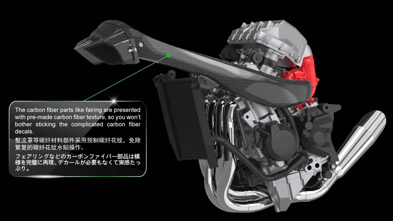 KAWASAKI NINJA H2R (Pre-colored Edition) – Image 9