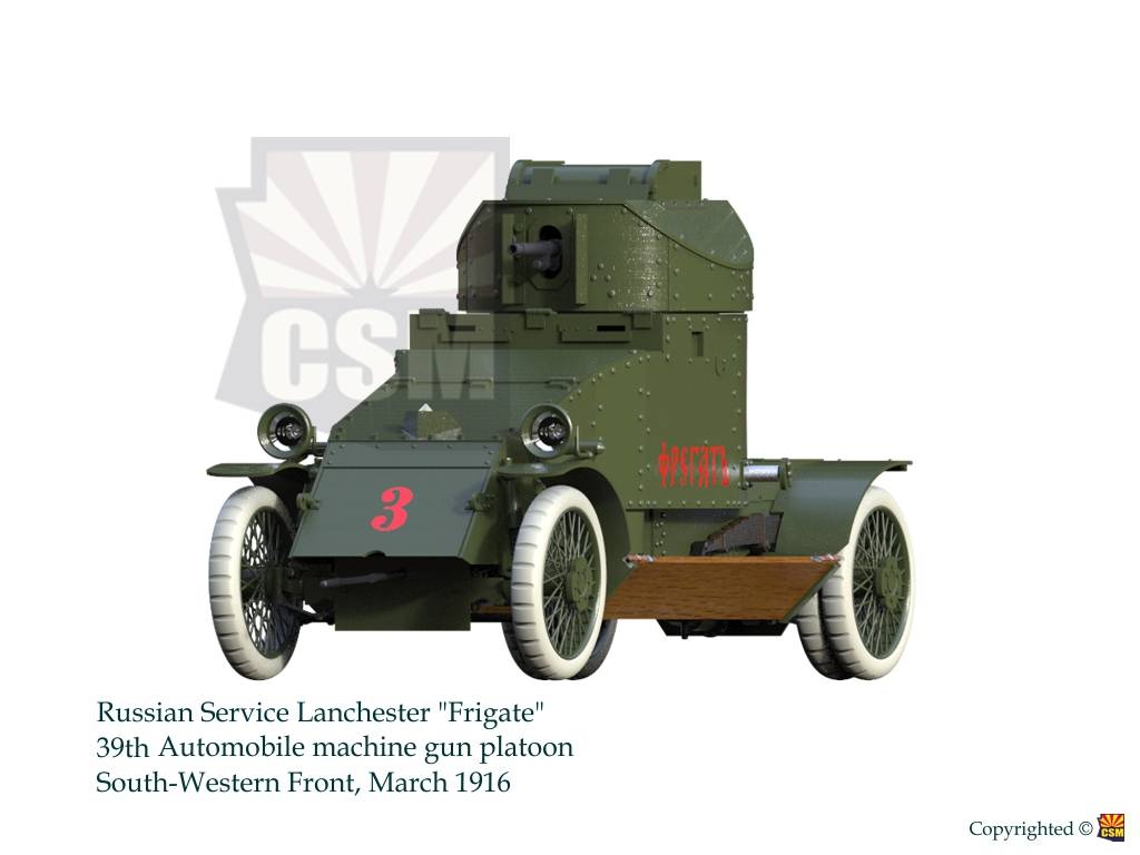 Lanchester Russian Service with 37mm Hotchkiss gun – Image 19
