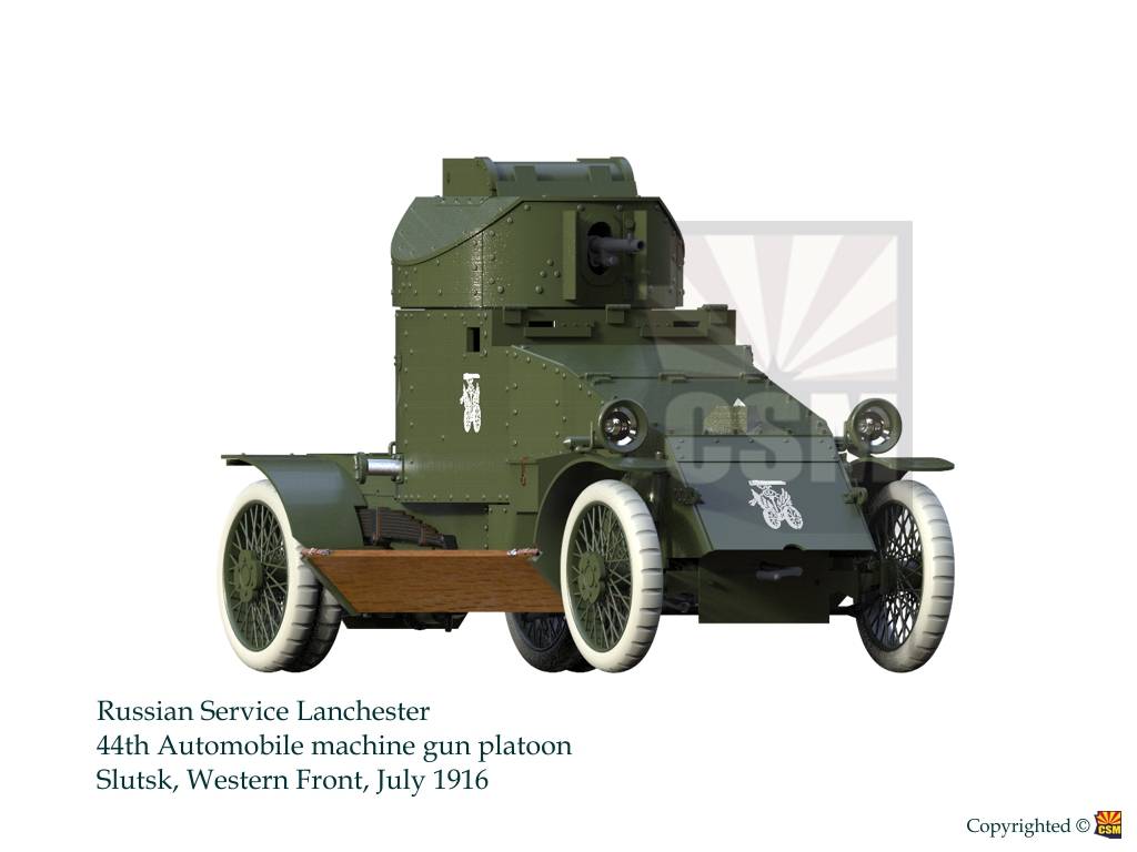 Lanchester Russian Service with 37mm Hotchkiss gun – Image 20