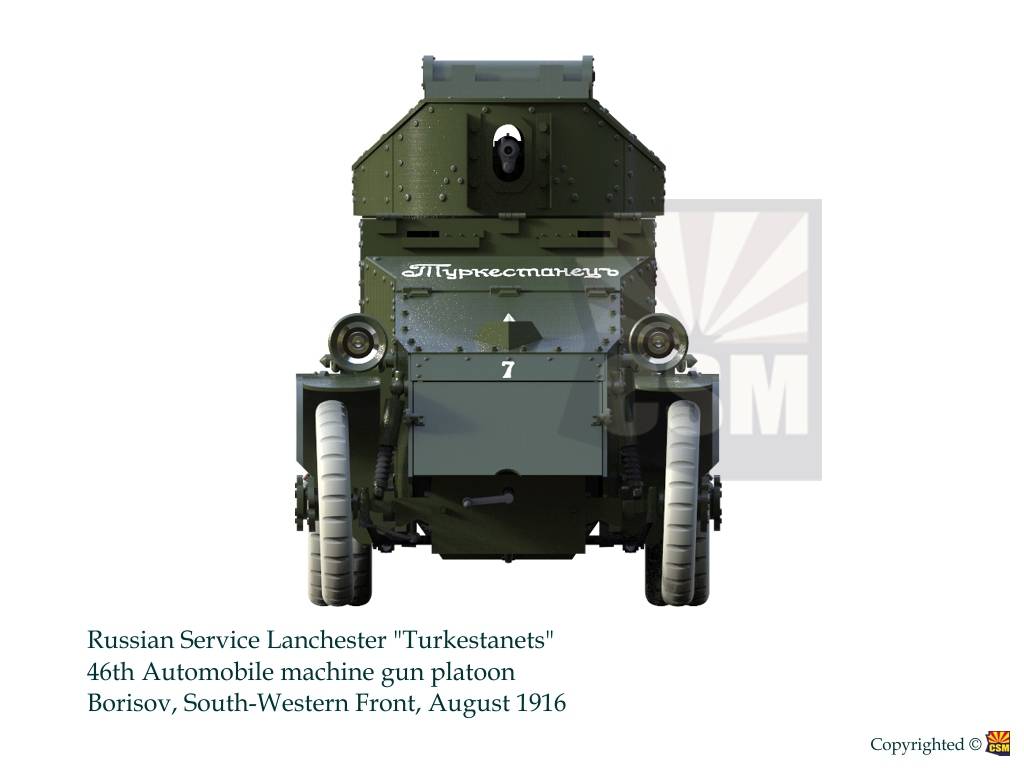 Lanchester Russian Service with 37mm Hotchkiss gun – Image 21