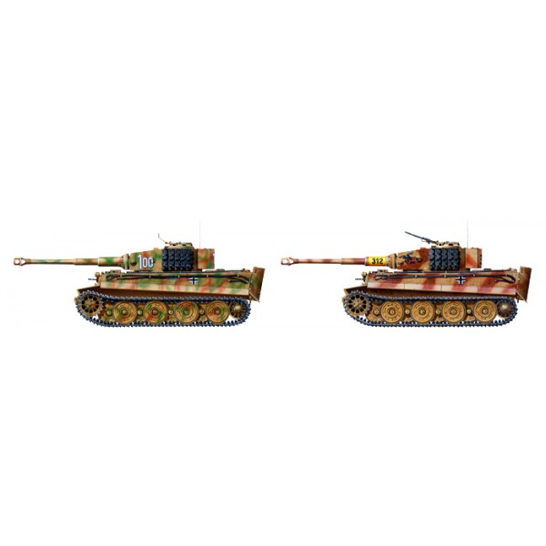 TIGER I LATE VERSION w/ACE COMMANDER AND CREW SET (8 figures) – Image 5