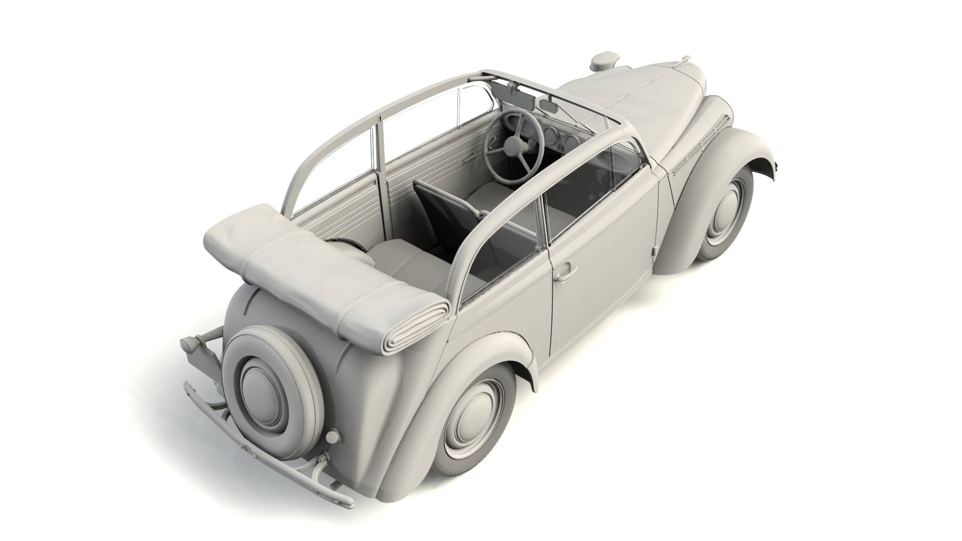 Kadett K38 Cabriolimousine WWII German Staff Car – Image 3