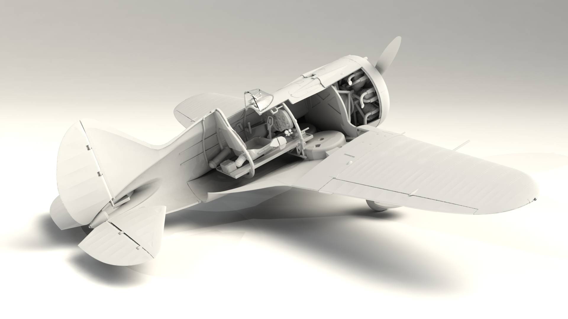 I-16 type 10 WWII Soviet Fighter – Image 4