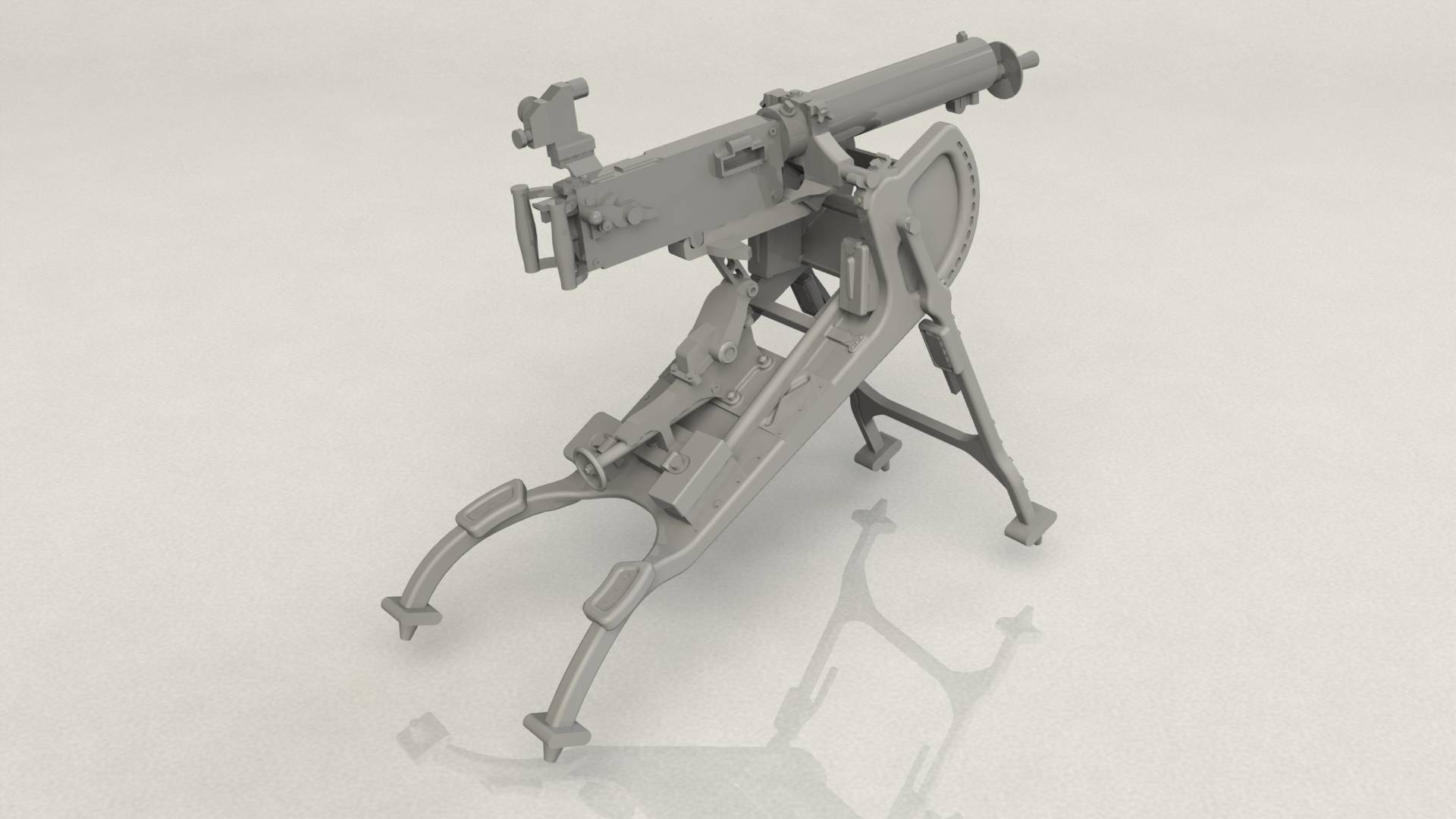 German MG08 Machine Gun – Image 2