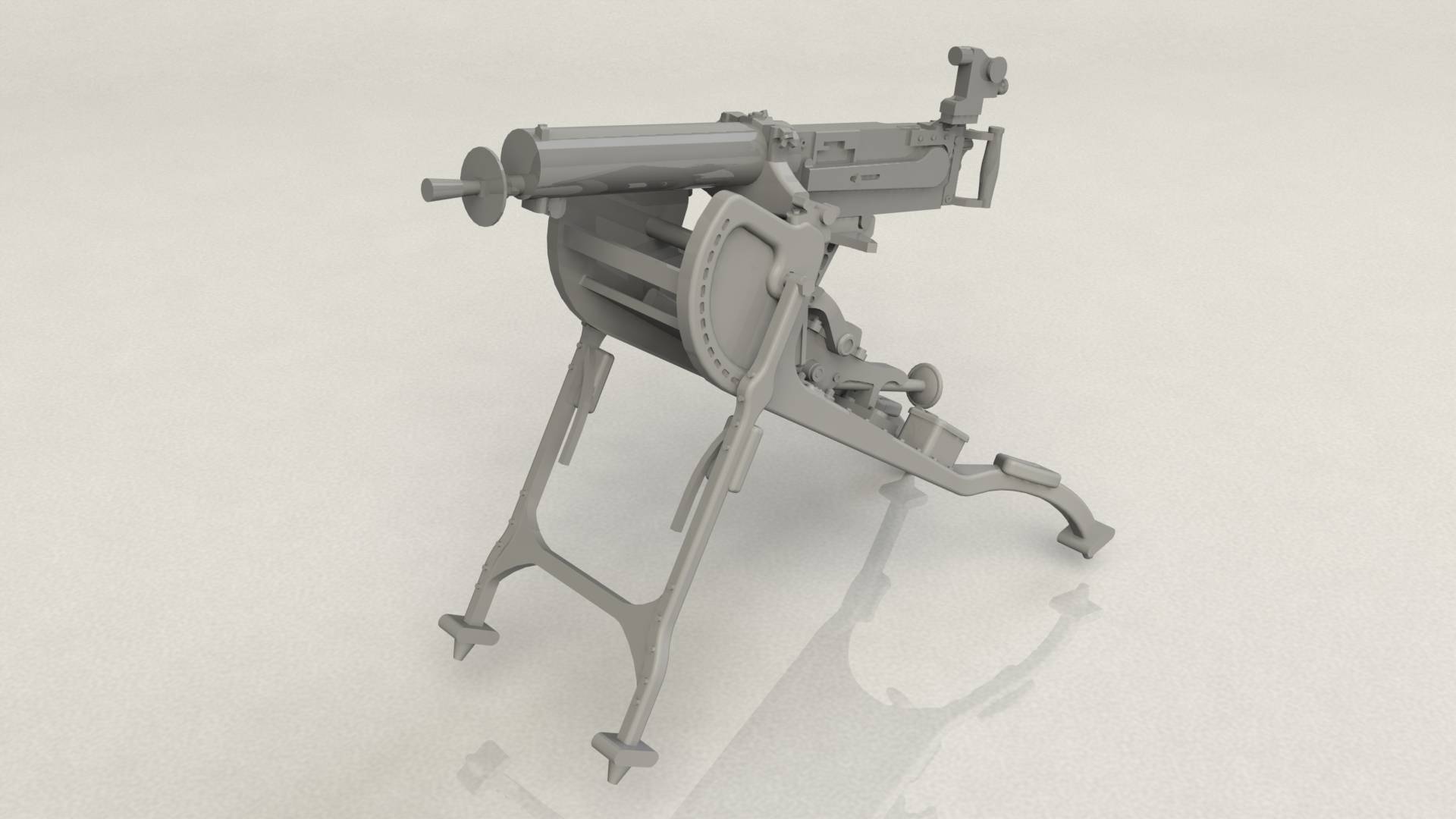 German MG08 Machine Gun – Image 3