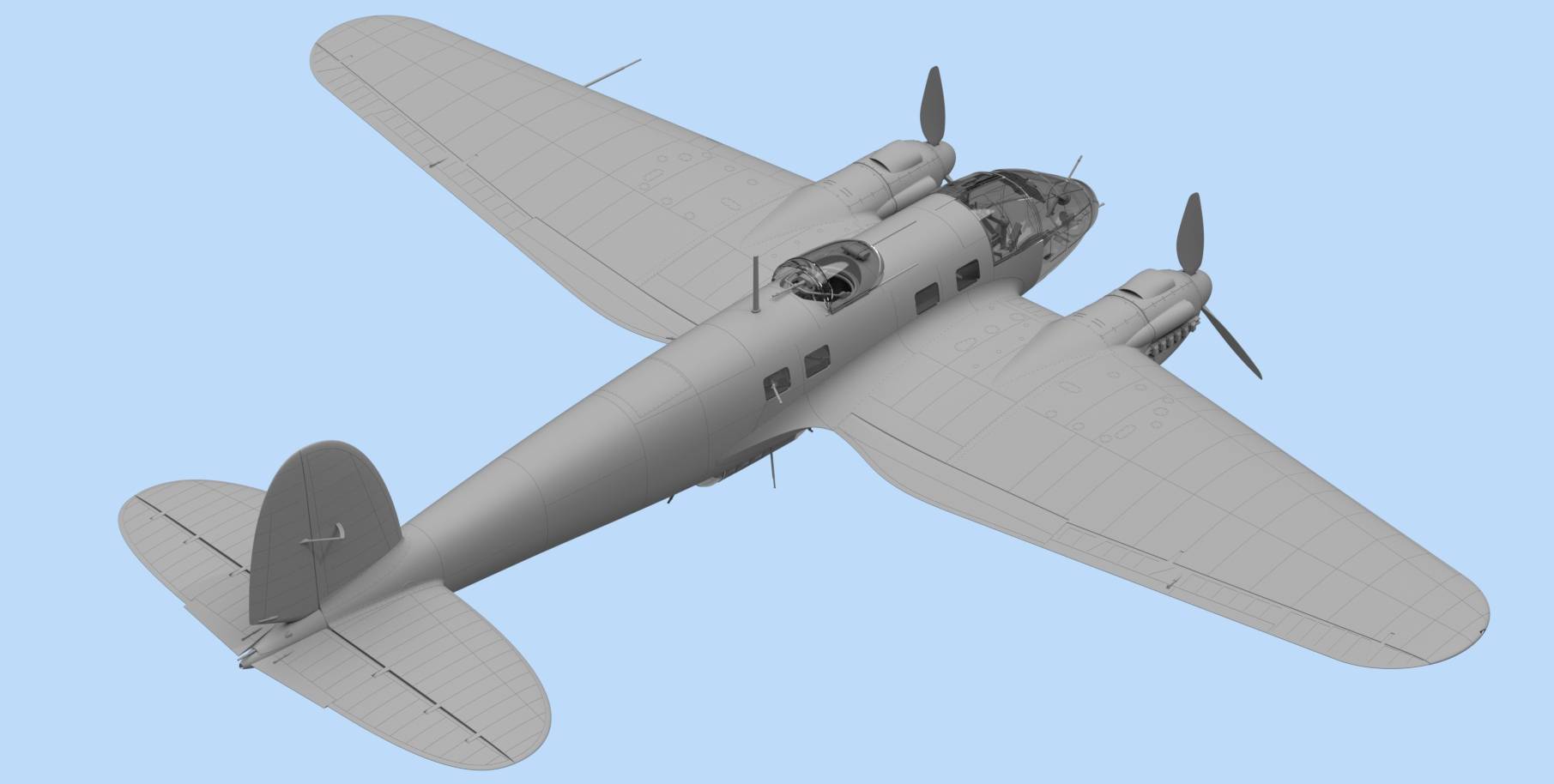 He 111H-6 North Africa, WWII German Bomber – Image 3