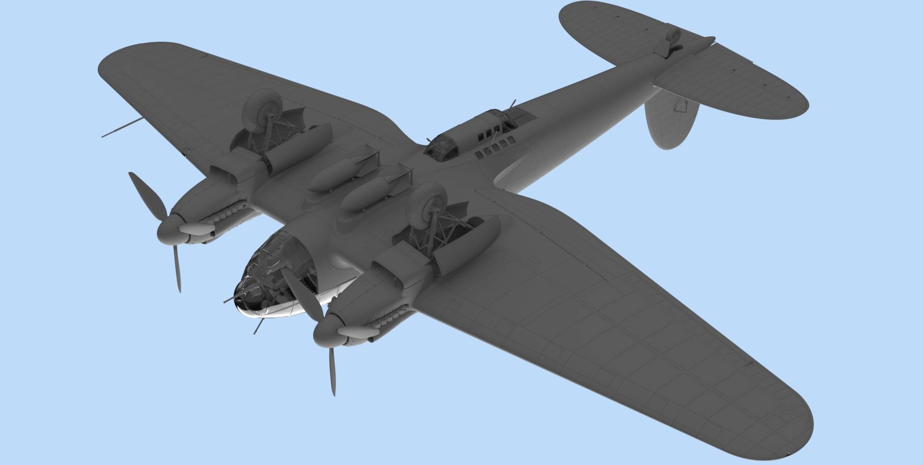 He 111H-6 North Africa, WWII German Bomber – Image 4