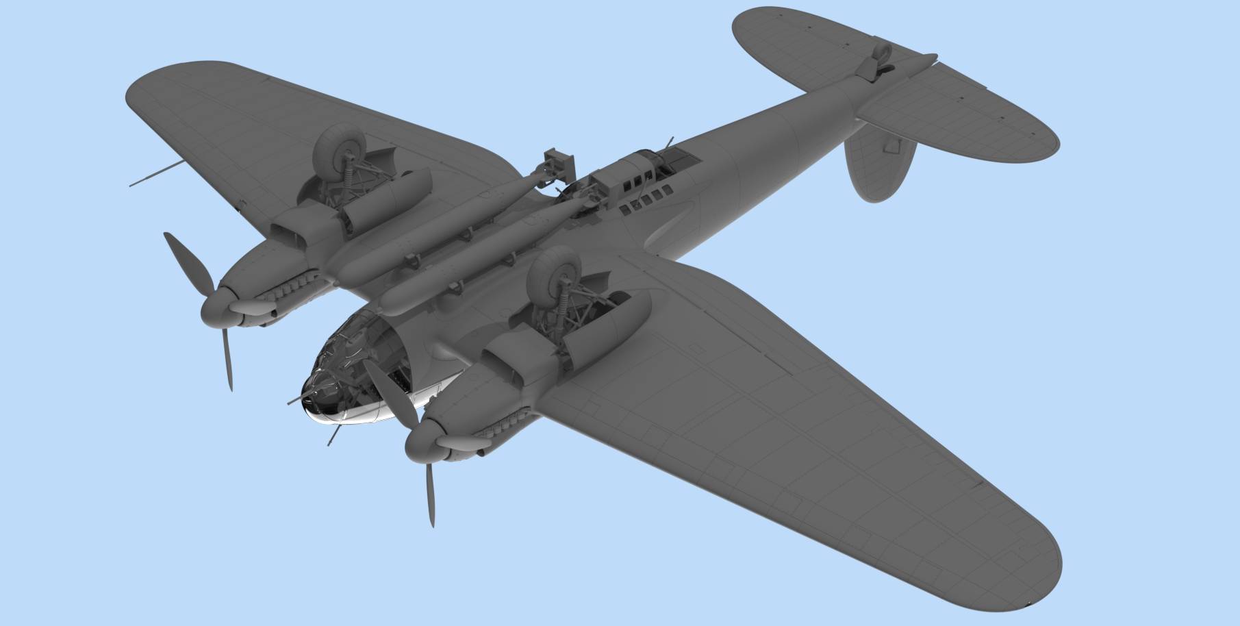 He 111H-6 North Africa, WWII German Bomber – Image 5