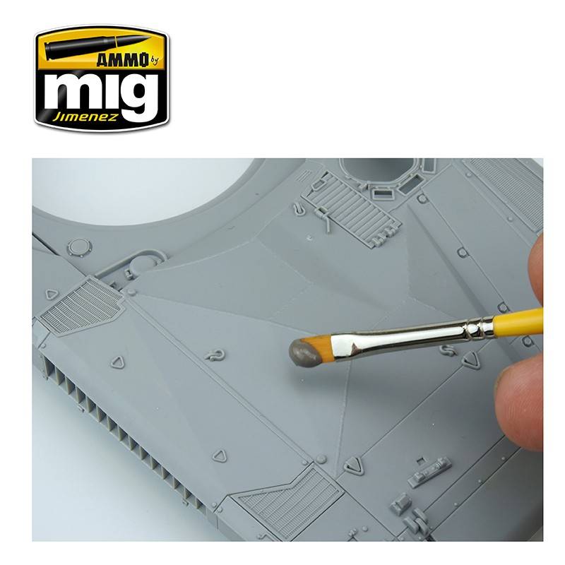 PÂTE ANTIDÉRAPANTE - COULEUR MARRON - pour kits au 1/35e – Image 5