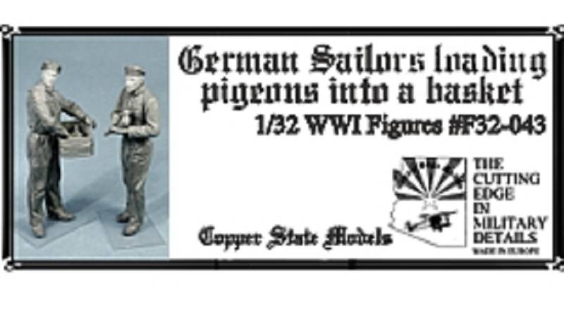 Germam sailors with pigeons