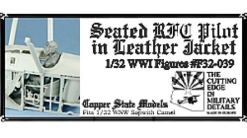 Seated RFC Pilot in Leather Jacket