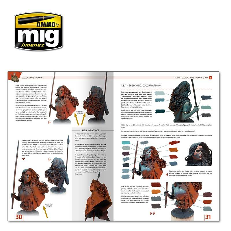 ENCYCLOPEDIA OF FIGURES MODELLING TECHNIQUES VOL. 1 - COULEUR, FORME ET LUMIÈRE (French) – Image 5