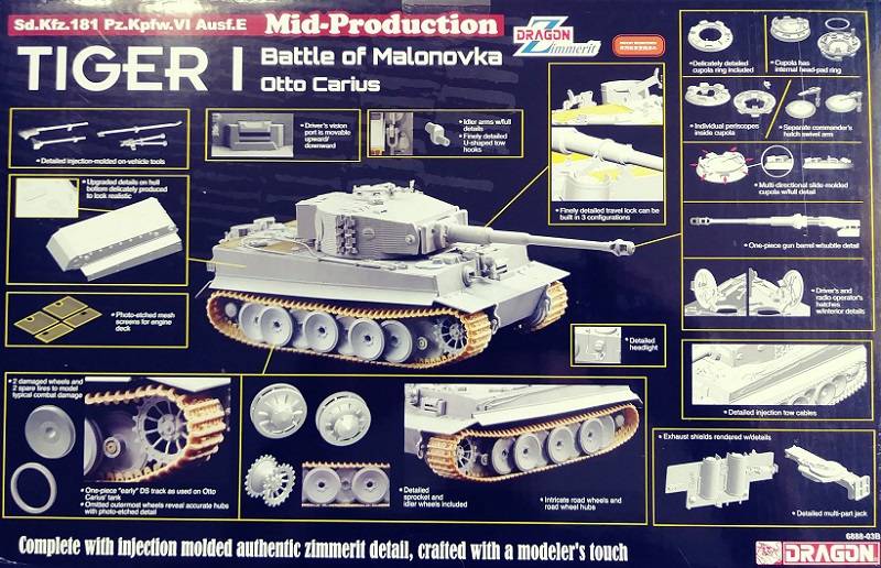 Tiger I Mid-Production w/Zimmerit Otto Carius – Image 2