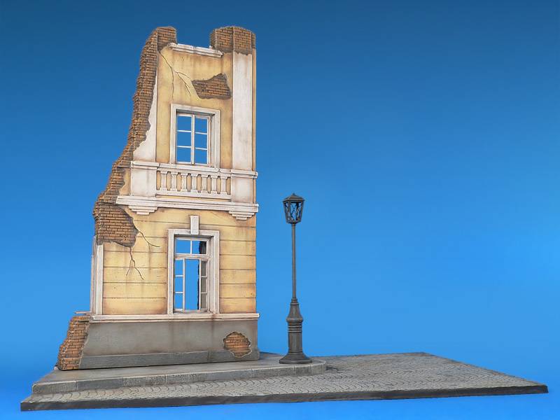 DIORAMA w/RUINED HOUSE – Image 8