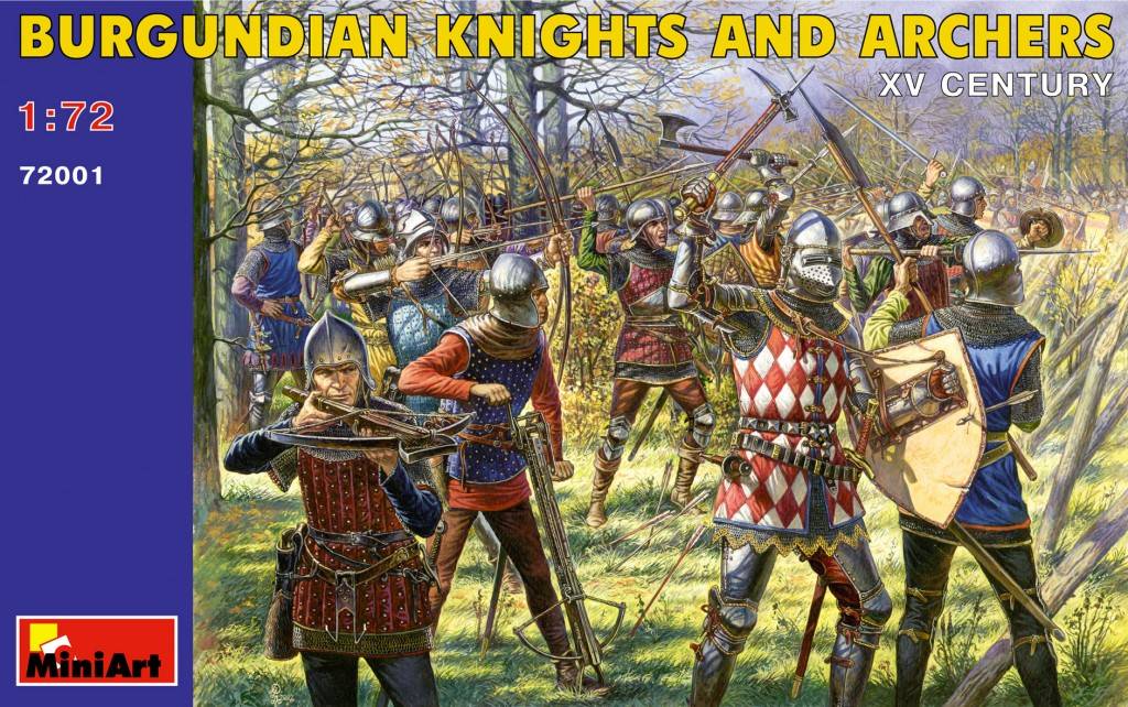 BURGUNDIAN KNIGHTS AND ARCHERS XV CENTURY