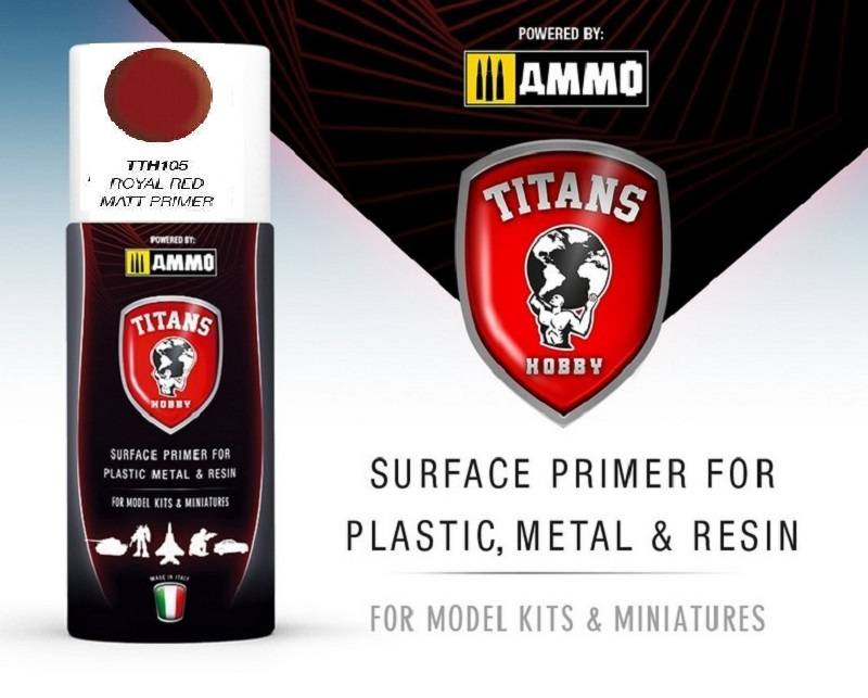 TITANS HOBBY ROYAL RED MATT PRIMER
