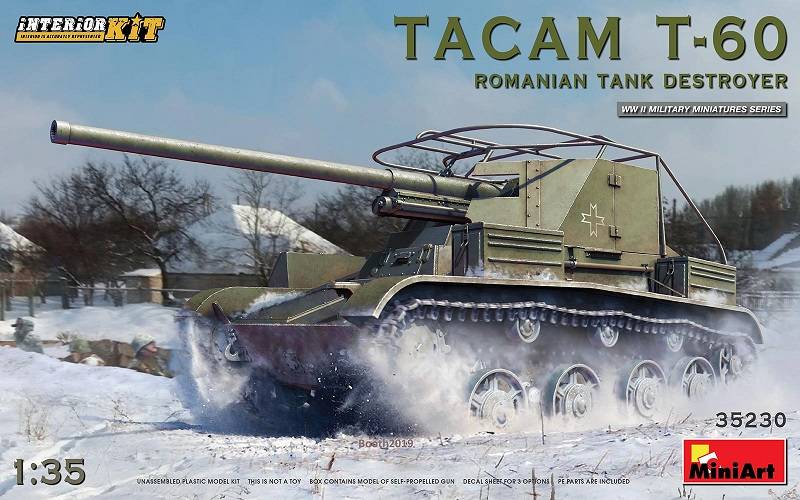 TACAM T-60 ROMANIAN TANK DESTROYER. INTERIOR KIT