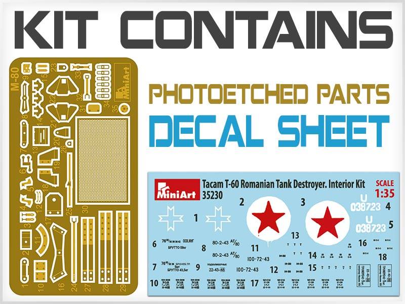 TACAM T-60 ROMANIAN TANK DESTROYER. INTERIOR KIT – Image 10