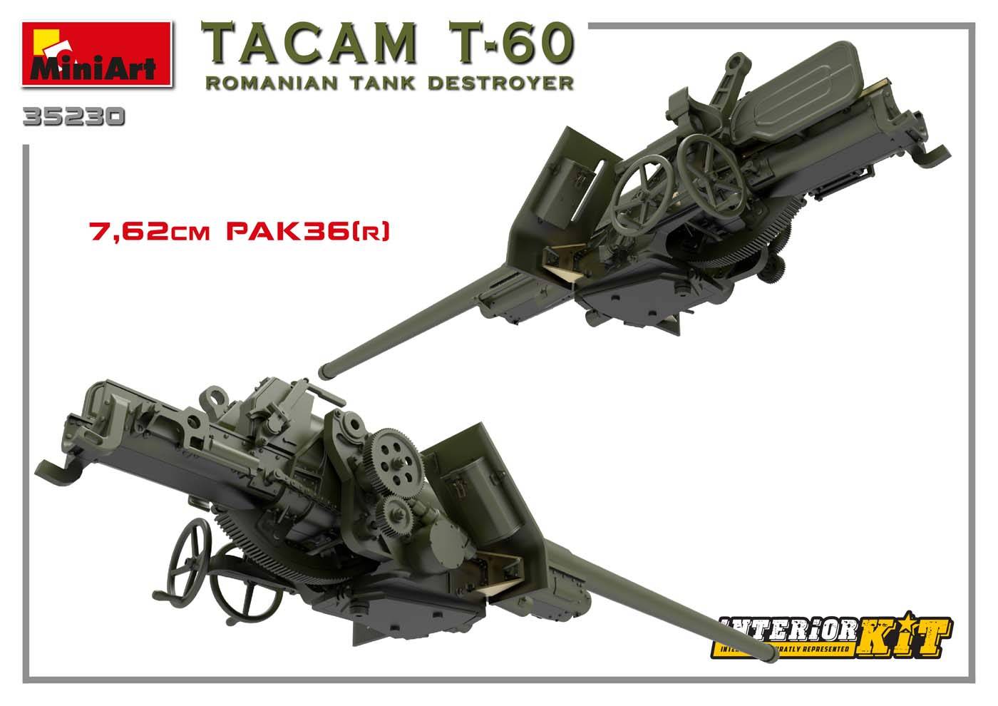 TACAM T-60 ROMANIAN TANK DESTROYER. INTERIOR KIT – Image 20
