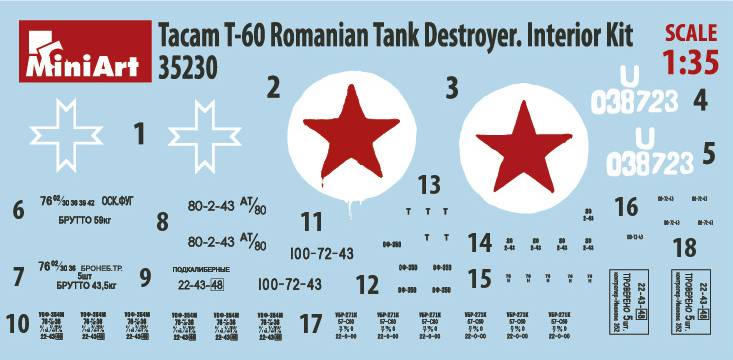 TACAM T-60 ROMANIAN TANK DESTROYER. INTERIOR KIT – Image 12
