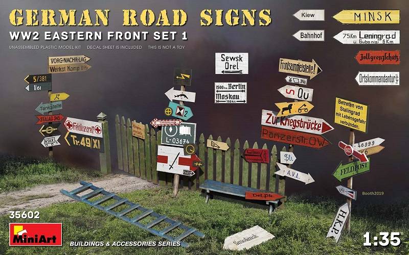 GERMAN ROAD SIGNS WW2 (EASTERN FRONT SET 1)