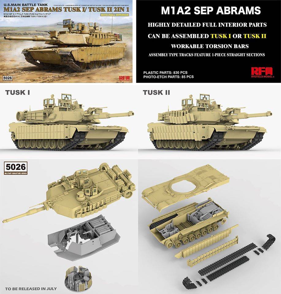 U.S. Main Battle Tank M1A2 SEP ABRAMS TUSK I/TUSK II 2 IN 1 – Image 4