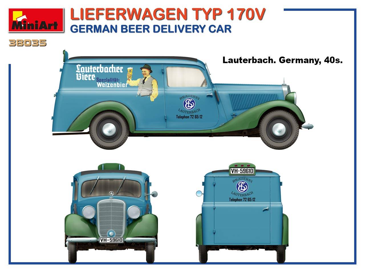LIEFERWAGEN TYP 170V GERMAN BEER DELIVERY CAR – Image 45