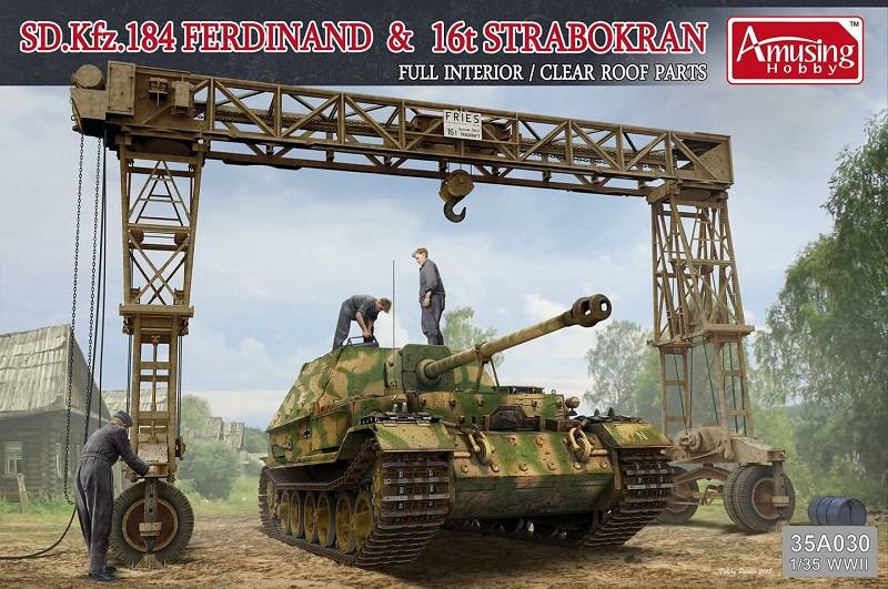 SD.Kfz.184 Ferdinand & 16t Strabokran
