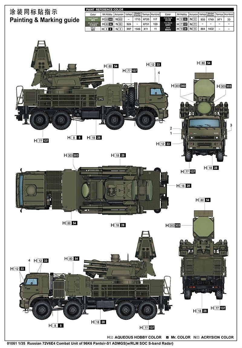 Russian 72V6E4 Combat Unit of 96K6 Pantsir-S1 ADMGS(w/RLM SOC S-band Radar) – Image 6