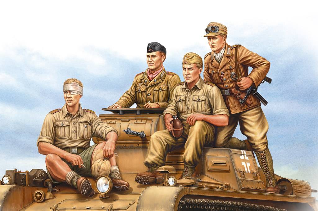 German Tropical Panzer Crew – Image 2
