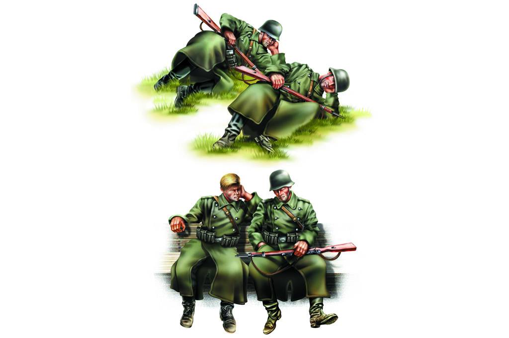 GERMAN INFANTRY-Taking a rest – Image 2