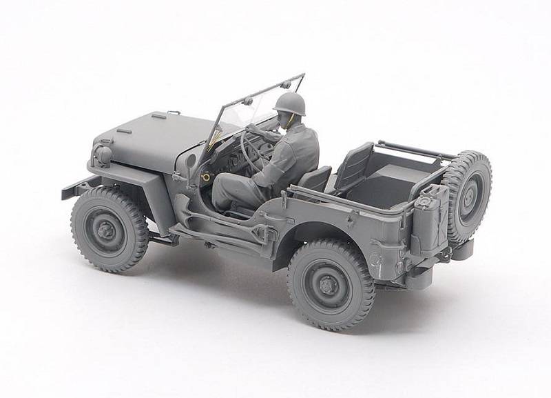 Camion utilitaire de 1/4 tonne de l'armée américaine avec remorque utilitaire de 1/4 tonne et figurine MP – Image 3