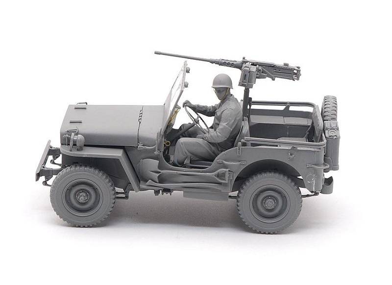 Camion utilitaire de 1/4 tonne de l'armée américaine avec remorque utilitaire de 1/4 tonne et figurine MP – Image 4