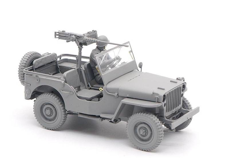 Camion utilitaire de 1/4 tonne de l'armée américaine avec remorque utilitaire de 1/4 tonne et figurine MP – Image 5