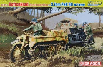 Sd.Kfz.2 Kettenkrad late production & 3.7cm PaK36 w/crew