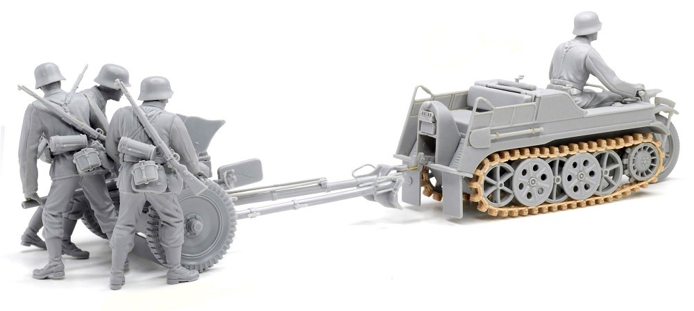 Sd.Kfz.2 Kettenkrad late production & 3.7cm PaK36 w/crew – Image 7