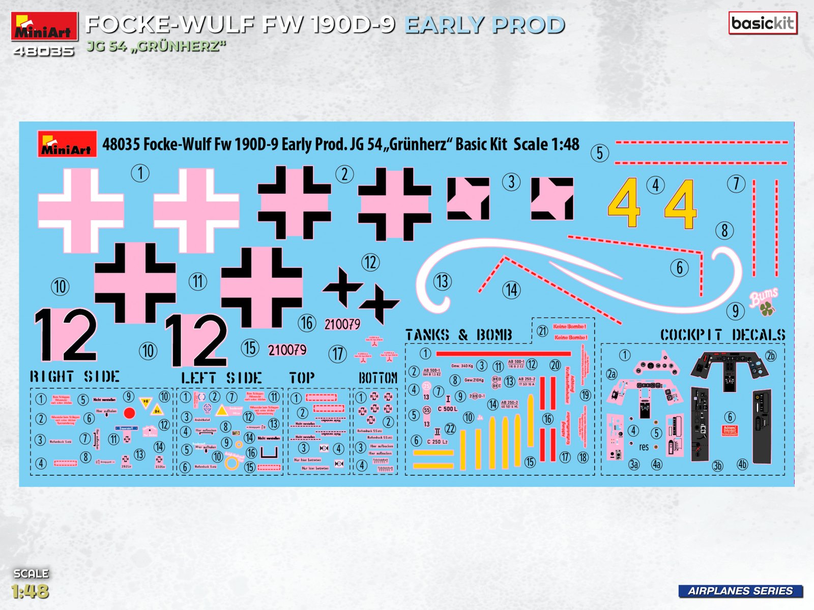 FOCKE-WULF FW 190D-9 EARLY PROD JG 54 „Grünherz“ BASIC KIT – Image 4
