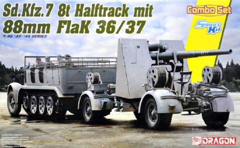 Sd.Kfz.7 8(t) Halftrack + 88mm FlaK 36/37