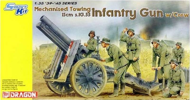 Mechanised Towing 15cm s.IG.33 Infantry Gun w/Crew