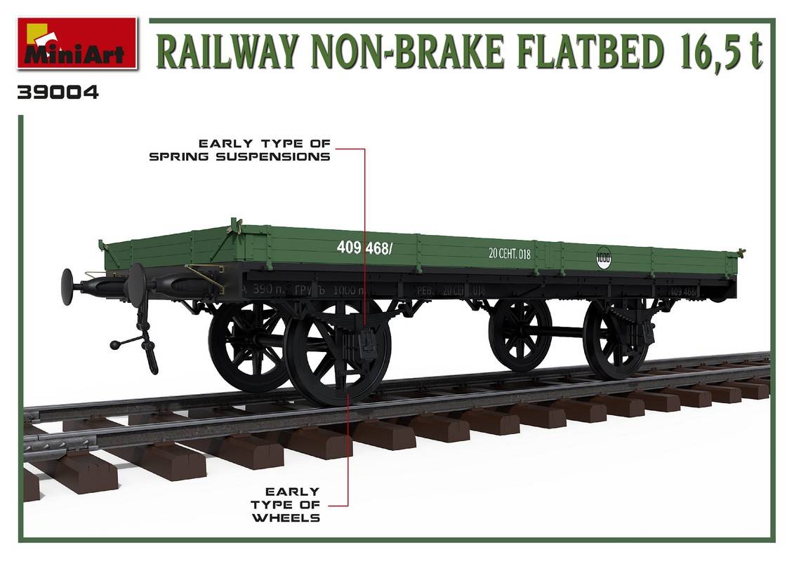 RAILWAY NON-BRAKE FLATBED 16,5 t – Image 2