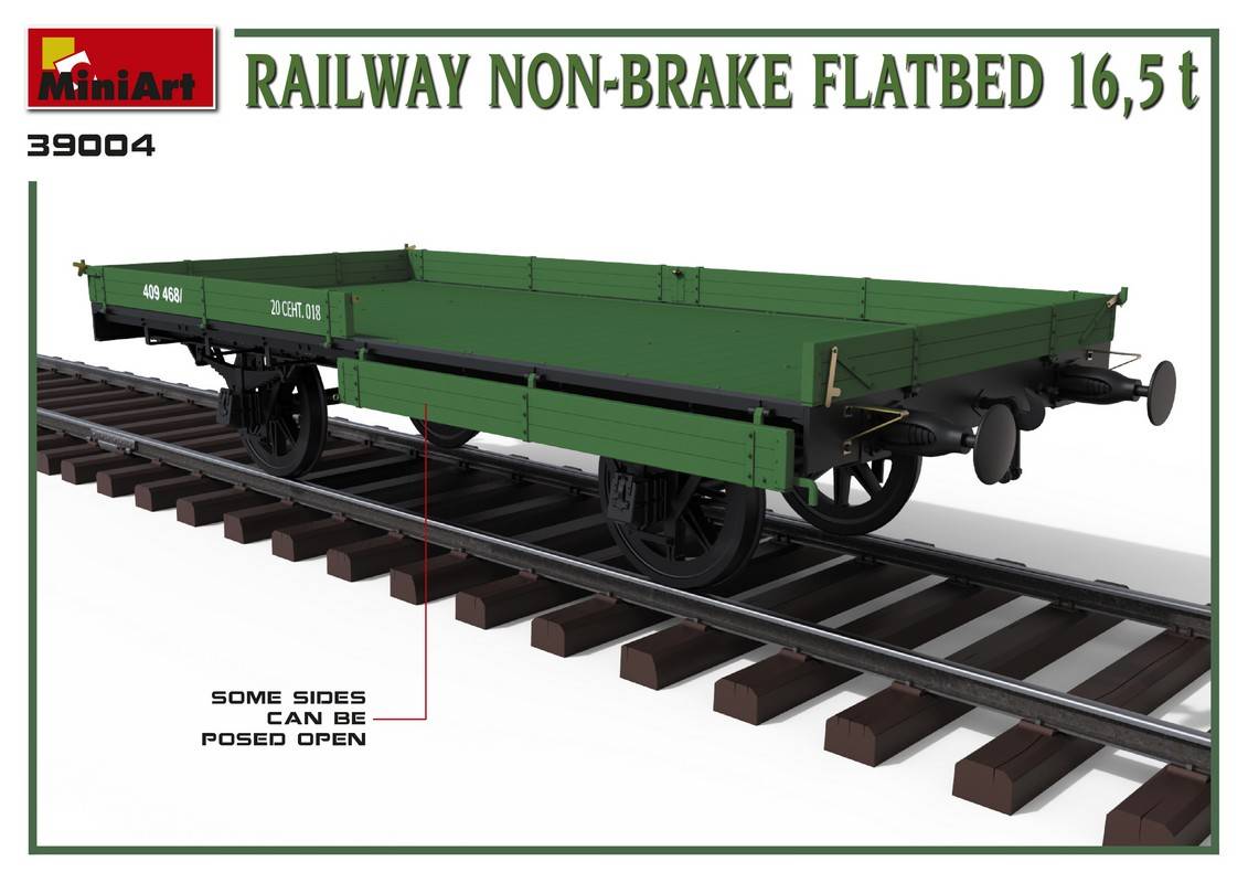RAILWAY NON-BRAKE FLATBED 16,5 t – Image 4