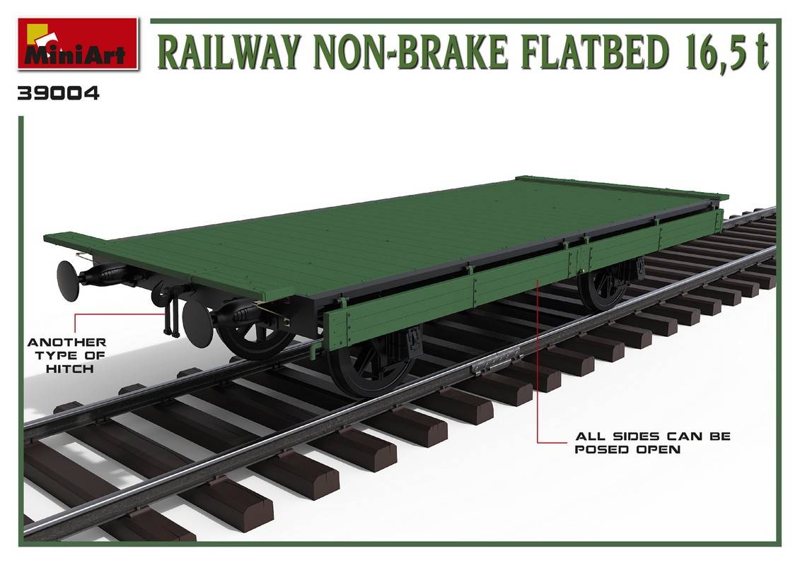 RAILWAY NON-BRAKE FLATBED 16,5 t – Image 5