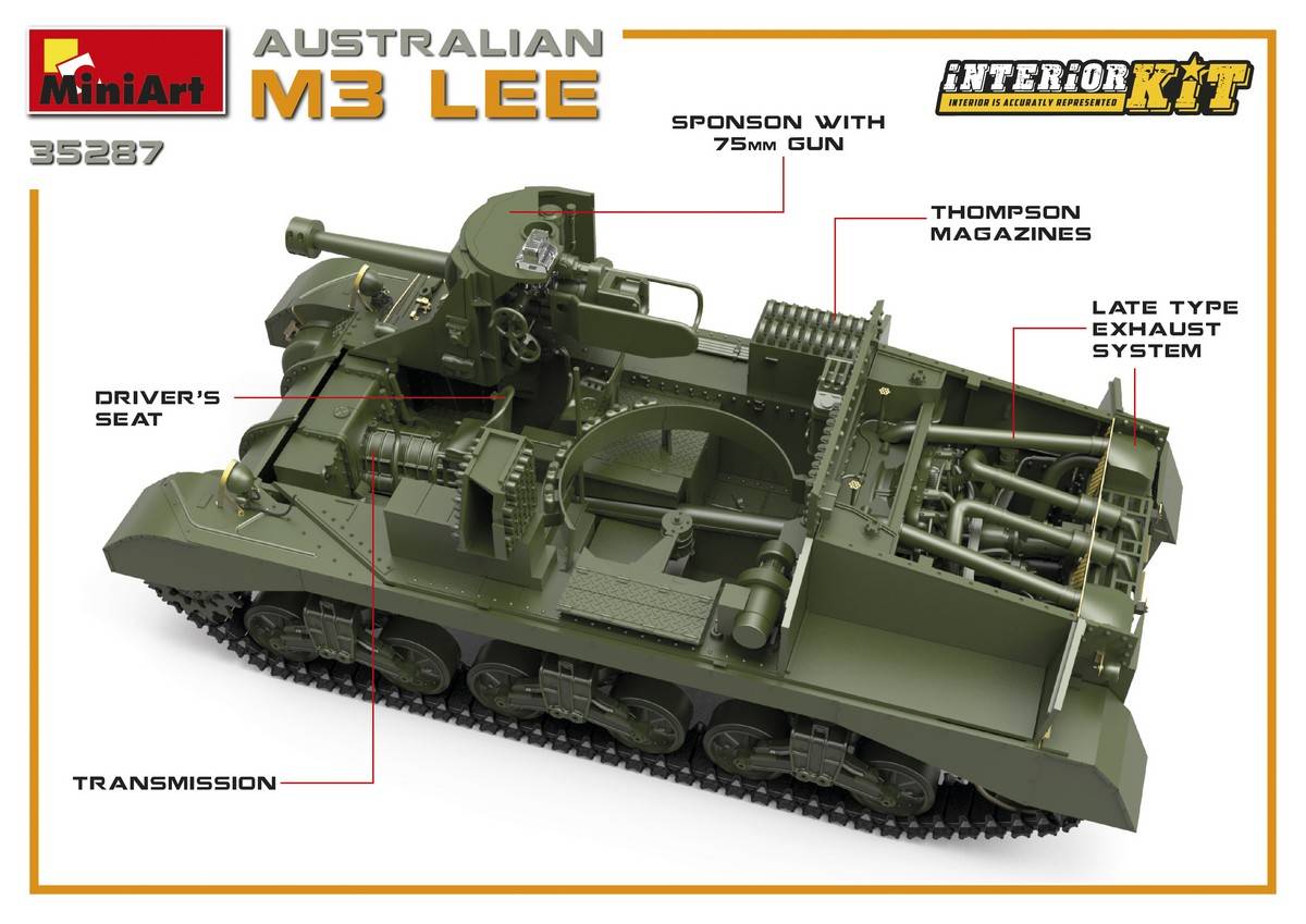 AUSTRALIAN M3 LEE. INTERIOR KIT – Image 9