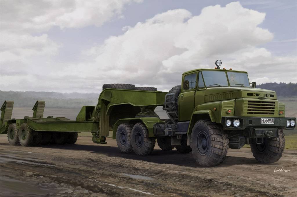 Russian KrAZ-260B Tractor with MAZ/ChMZAP-5247G semitrailer – Image 3