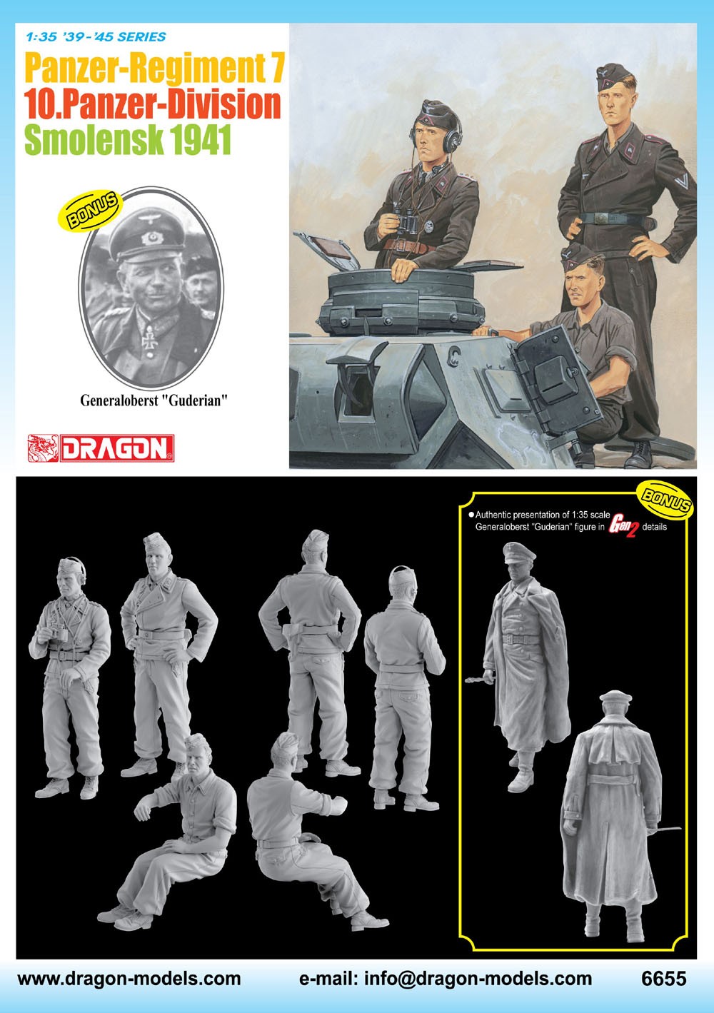 Panzer-régiment 7 10.Panzer-Division Smolensk 1941 w/Generaloberst Guderian – Image 2