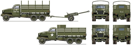 Lend-Lease US Truck with ZIS-3 gun – Image 2